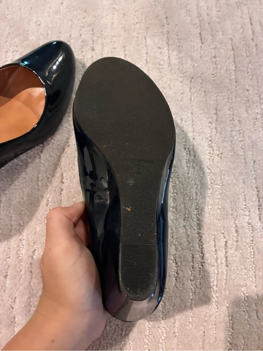 dressbarn Black Patent Wedge Pumps